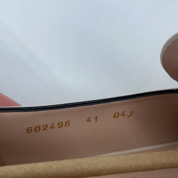 Gucci Mystic white leather Malaga Kid GG Marmont Loafers 41 - Picture 8 of 11